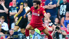 Salah devant David Luiz