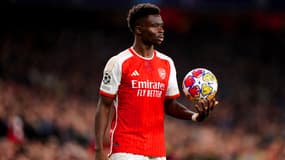 Bukayo Saka lors d'Arsenal-Porto, le 12 mars 2024