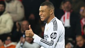 Kylian Mbappé, attaquant du Real Madrid, lors de la dernière journée de poule de la Ligue des champions, 29 janvier 2025