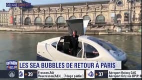 Les Sea Bubbles de retour à Paris, découverte de ces "taxis volants" sur la Seine