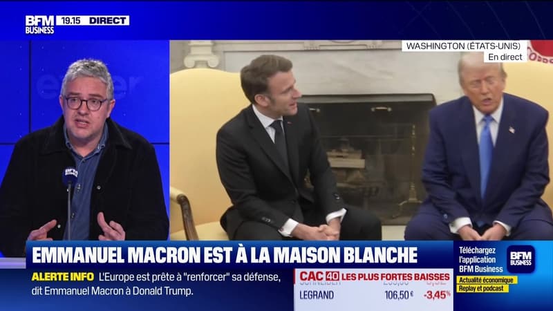 Emmanuel Macron est à la Maison Blanche - 24/02