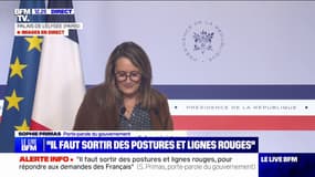  "Le président de la République a insisté sur le fait que nous devions faire preuve d'audace", expose Sophie Pirmas, porte-parole du gouvernement