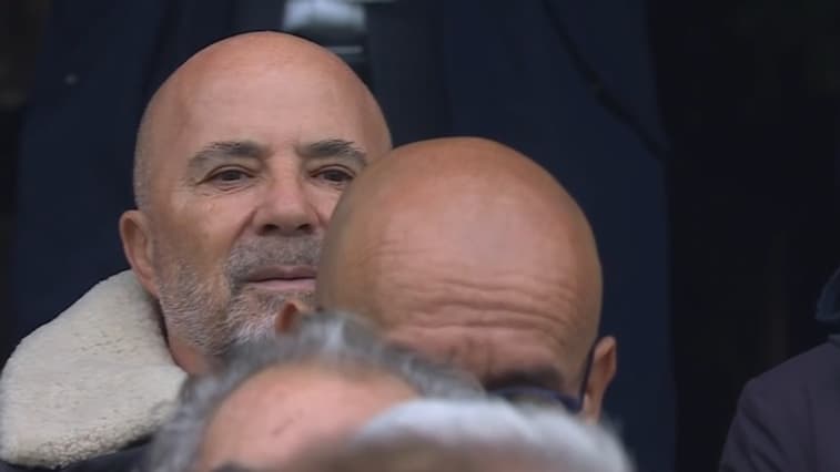 Jorge Sampaoli lors de Rennes-Toulouse le 10 novembre 2024