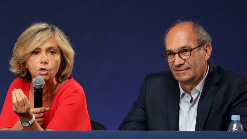 Valérie Pécresse et Éric Woerth, le 30 juin 2018 à Menton