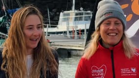 Violette Dorange et Samantha Davies font équipe sur le voilier Initiatives-Coeur pour un projet "sportif et solidaire" en 2025