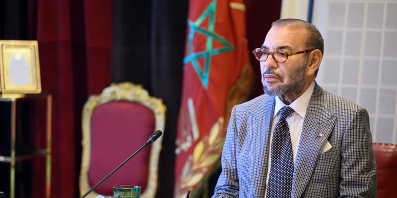 Le roi du Maroc Mohammed VI, le 20 septembre 2023, au Palais royal de la capitale Rabat.