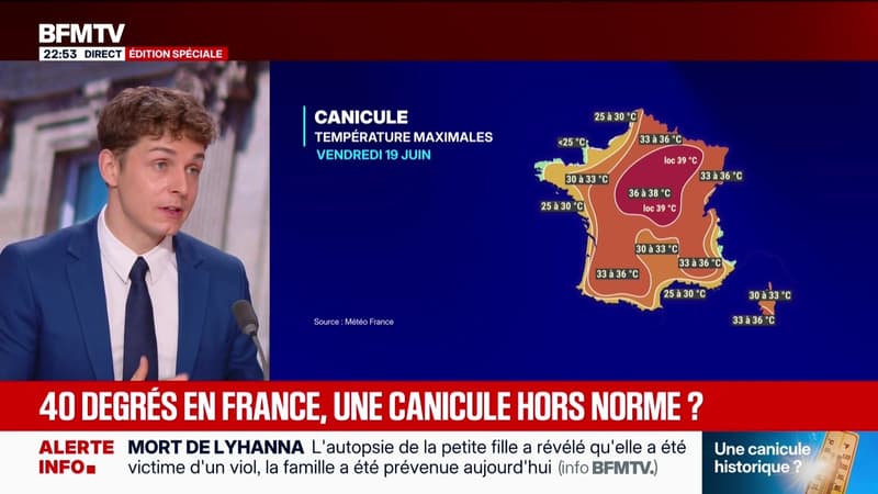 Canicule : les 40 °C dépassés en France - 18/06