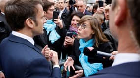 Emmanuel Macron en visite à Sélestat, le 19 avril 2023 dans le Bas-Rhin