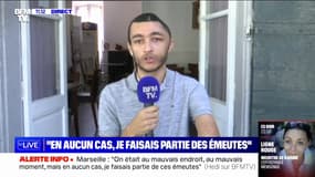"Je ne vis plus": Hedi, victime d'un tir de LBD à Marseille, témoigne sur BFMTV