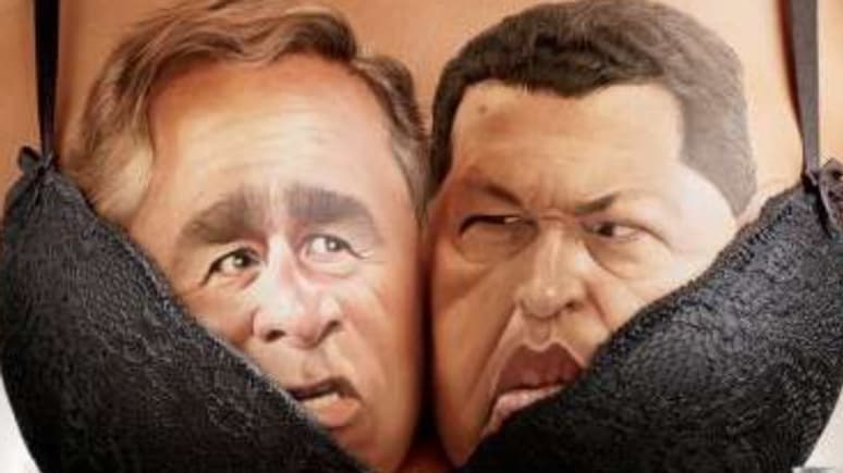 George Bush et Hugo Chavez