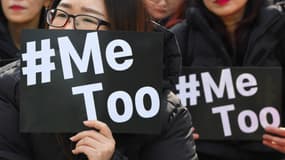 Une manifestation contre les violences sexuelles en Corée du Sud, en mars 2018. 