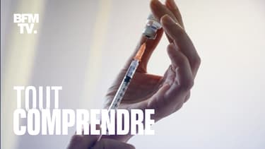 Une aiguille et une fiole du vaccin Pfizer/BioNTech.