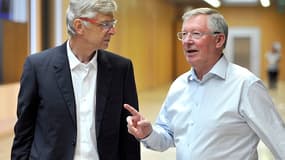 Arsène Wenger et Alex Ferguson en 2015