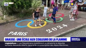 Une école de Grasse se met aux couleurs des JO 2024 pour l'arrivée de la flamme