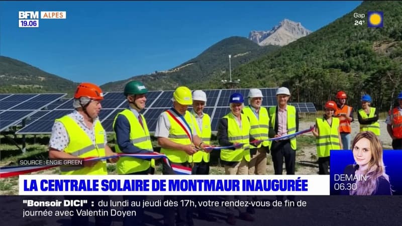 Hautes-Alpes: la centrale solaire de Montmaur inaugurée