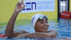 Natation : L’immense joie de Pigrée, championne d’Europe du 50m dos