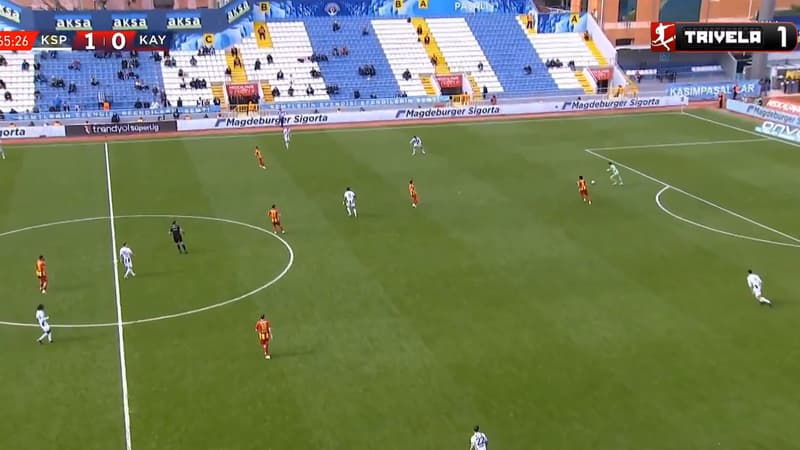 Un dégagement complètement dingue: le but fou de 80m d’un gardien de but en Turquie