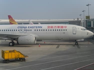 Un Boeing 737-800 de la compagnie China Easterne, le 12 février 2021 à Wuhan