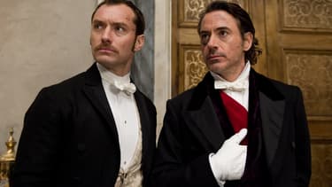 Robert Downey Jr. et Jude Law dans "Sherlock Holmes"