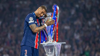 Presnel Kimpembe après le sacre du PSG en Ligue des champions, le 31 mai 2025