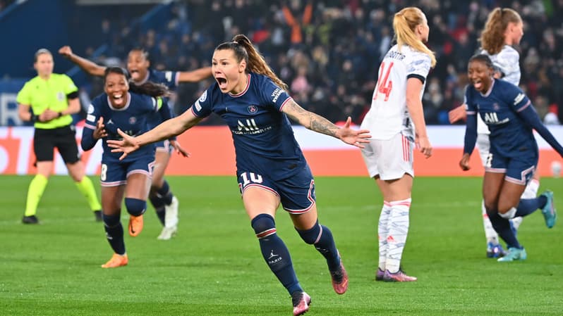 Ramona Bachmann lors de PSG-Bayern, à Paris le 30 mars 2022