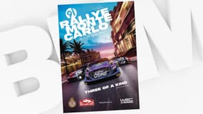 L'affiche officielle du rallye Monte-Carlo 2023.