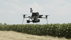 Le drone Linza transporte des petits objets vers la ligne de front.