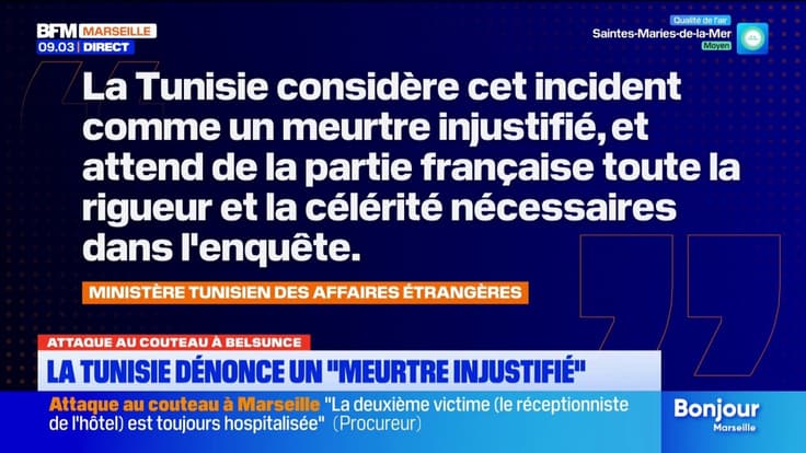 Attaque à Belsunce : la Tunisie dénonce un "meurtre injustifié" après la mort de l'assaillant