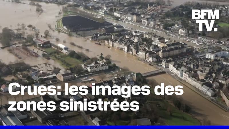 Crues en Ille-et-Vilaine: BFMTV survole les zones sinistrées