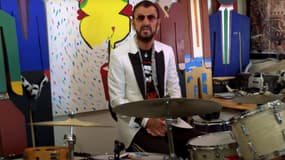 Ringo Starr durant son show d'anniversaire en ligne