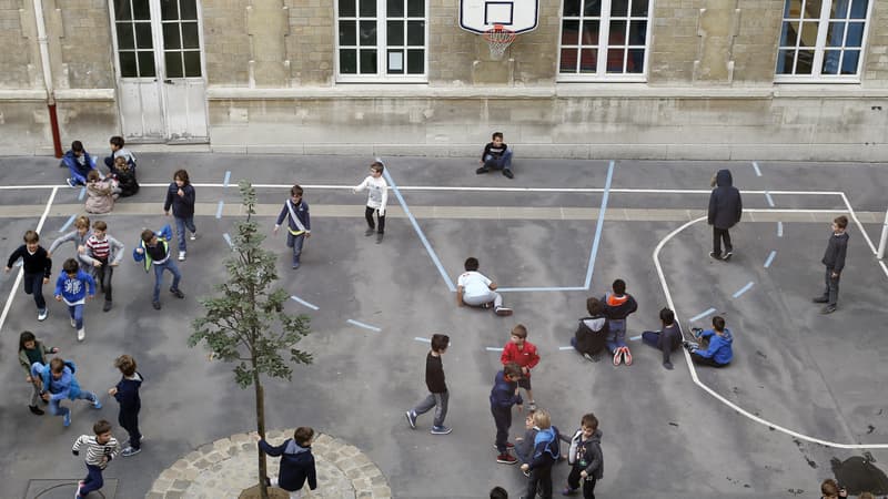 La cour de récréation d'une école primaire, à Paris, en octobre 2014. (photo d'illustration)