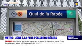 Paris: la ligne 5 du métro, la plus polluée du réseau
