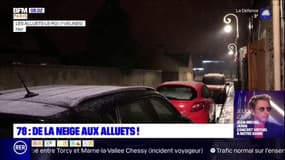 Quelques flocons de neige sont tombés lundi soir en Île-de-France