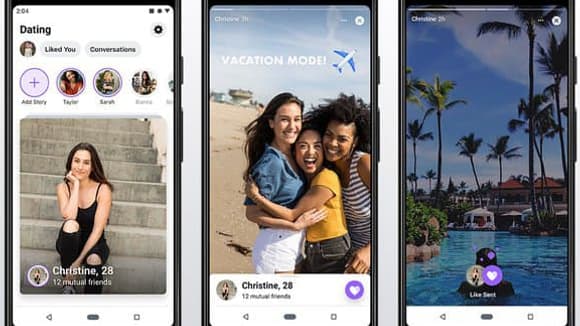 L'interface de Facebook Dating L'interface de Facebook Dating