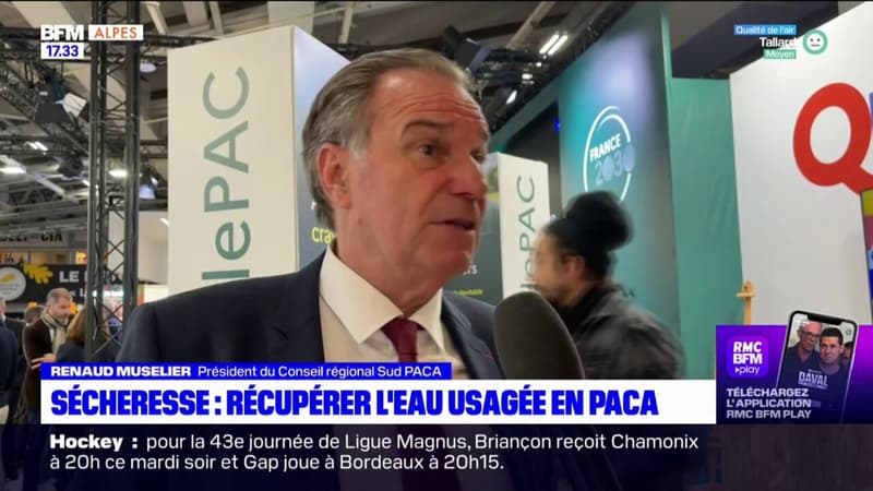 Sécheresse: un dispositif pour récupérer l'eau usagée dans la région