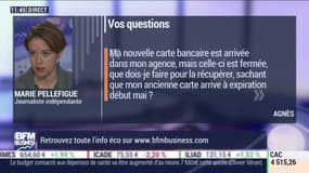 Les questions: "Ma nouvelle carte bancaire est arrivée dans mon agence, mais celle-ci est fermée, que dois-je faire pour la récupérer, sachant que mon ancienne carte arrive à expiration début mai ?" - 14/04