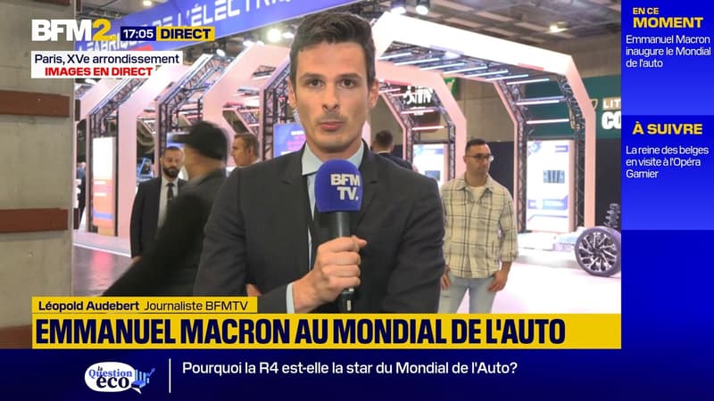 Mondial de l'auto: Emmanuel Macron tente de rassurer le secteur automobile