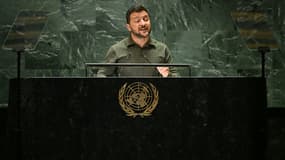 Volodymyr Zelensky parle devant l'Assemblée générale de l'ONU le 19 septembre 2023