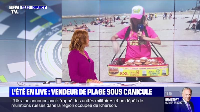 Notre reporter s'essaie au métier de vendeuse de beignets sur la plage du Prado à Marseille