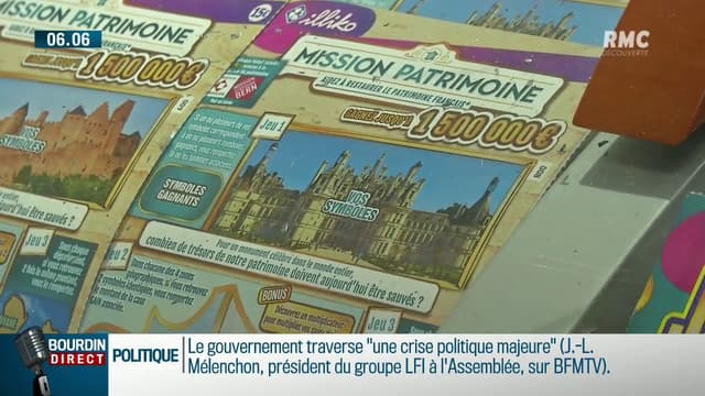 "Mission Patrimoine" de Stéphane Bern: un loto et un jeu de grattage qui peuvent rapporter très gros