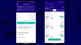 Capture d'écran de l'application Trainline