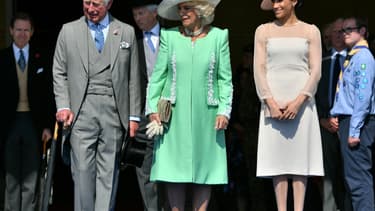 Le prince Charles, Camille et Meghan Markle.