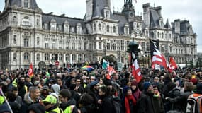 La manifestation parisienne contre la réforme des retraites, le 28 décembre 2019.