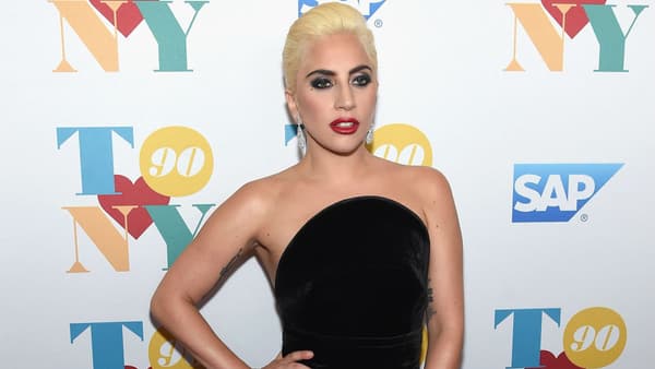 Lady Gaga à New York pour le 90ème anniversaire de Tony Bennett, en 2016