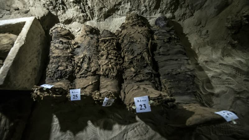 Des momies retrouvées récemment sur un site de la province de Minya en Egypte. (Photo 'illustration)
