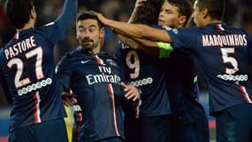 La joie d'Ezequiel Lavezzi et de ses partenaires
