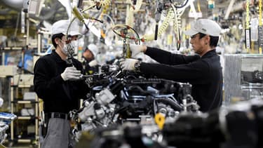 Dans l'atelier Nissan d'Iwaki, en avril 2016.