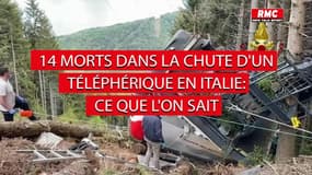 L'Italie sous le choc après la chute d'une cabine de téléphérique à Stresa 