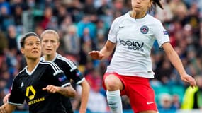 Fatmire Alushi, ici lors de la finale de Ligue des champions perdue face à Francfort en mai dernier.