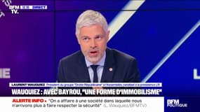 Mobilisation en soutien aux musulmans: "Je ne vais pas manifester avec La France insoumise", déclare Laurent Wauquiez (LR)